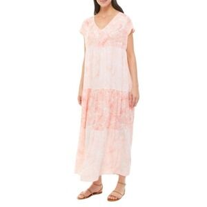 Wonderly
Petite V-Neck Tiered Maxi Dress size L petite‎